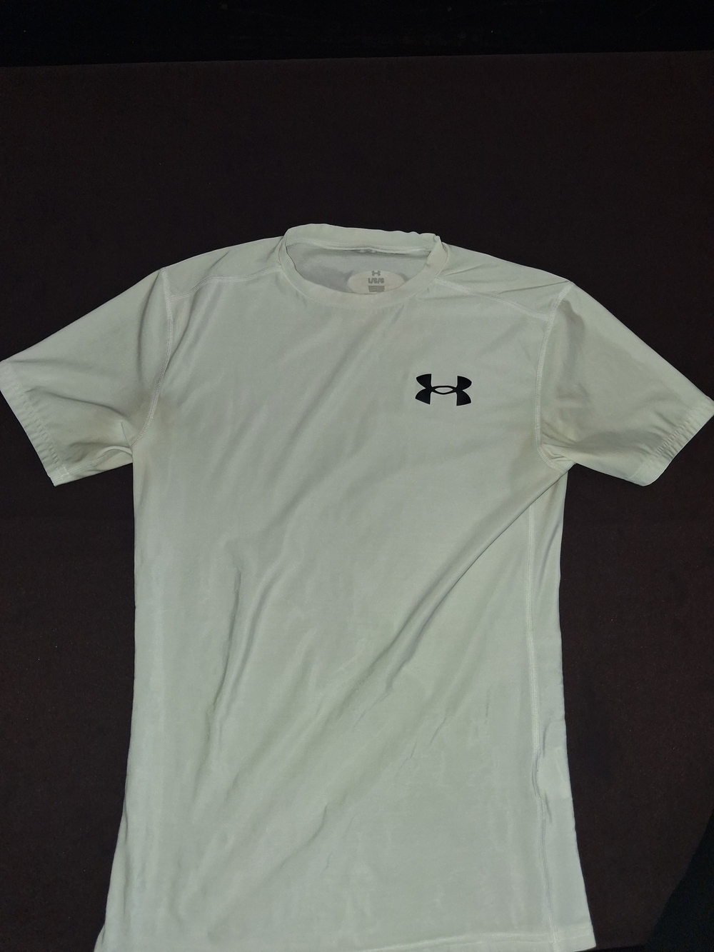 Under Armour White Short Sleeve Athletic Compression